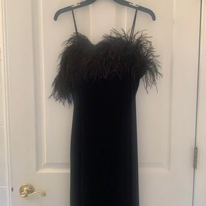 Black Feathered Dress